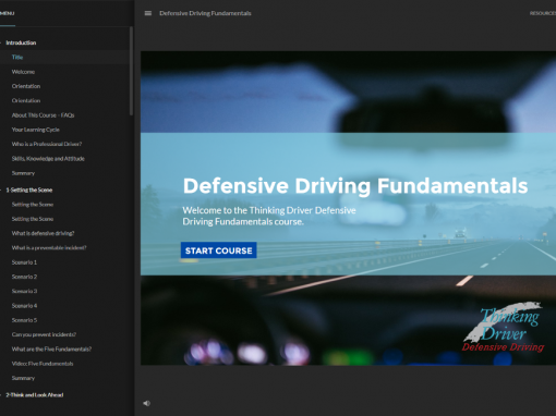 eLearning Course Rebrand – Defensive Driving